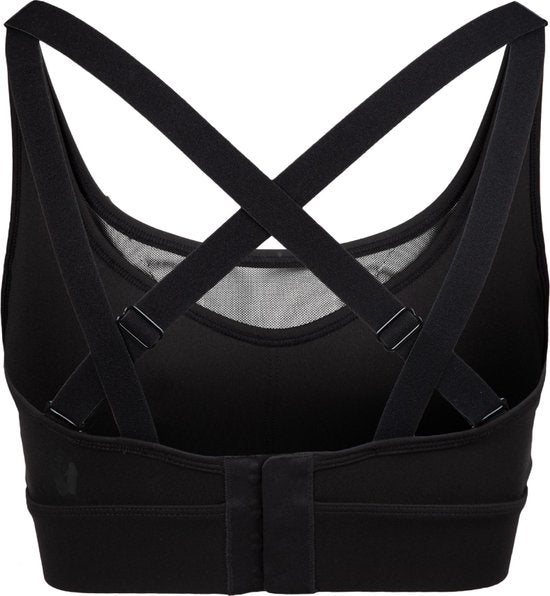 Gorilla Wear Riley Sport-BH – Schwarz – L