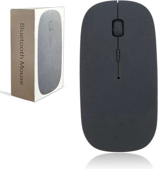 K&L Kabellose Maus - Kabellose Bluetooth-Maus Laptop - Geräuschlos - Wiederaufladbar - Schwarz
