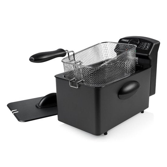 Princess Friteuse 182729 - Friteuse - 4 Liter - Kaltzone - 2000 Watt - Black Steel Collection