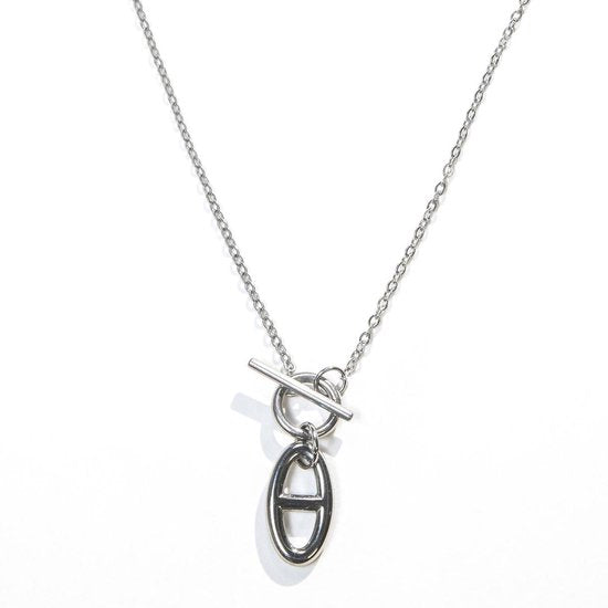 Laura Ferini Damenhalskette Legato Silber - Silberkette mit Anhänger - 18K Weißgold vergoldet - Halskette - Halskette - Schmuck - Accessoires - Damenhalskette mit Anhänger