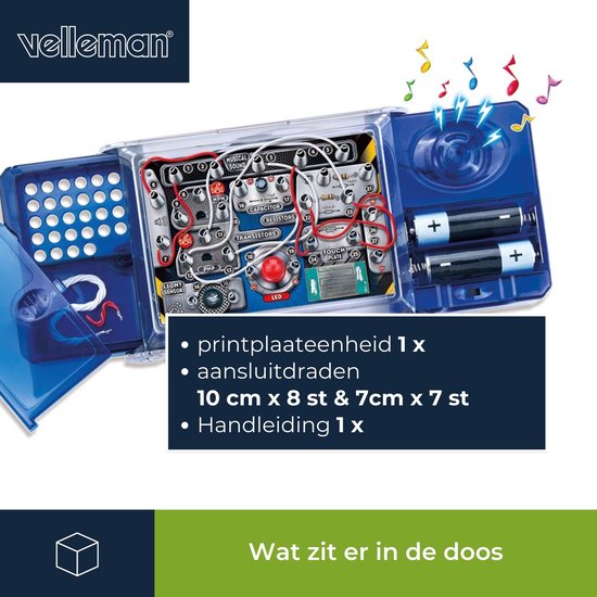 Velleman Elektronischer Projektbaukasten - 8 Experimente - LED & Musik