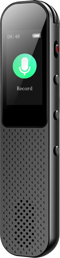 Audyn Digital Voice Recorder - 400 Stunden Audioaufnahme - Fernabhörgerät - Diktiergerät - 360° HD-Aufnahmen - Schwarz