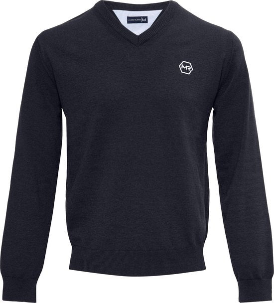 Mario Russo Pullover - Marineblau - Größe M - Italienische Qualität