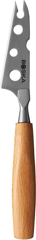 Boska Käsemesserset Amigo Small - Käsemesser - 5er-Set - Für jede Käsesorte - Antihaftbeschichtung - Ergonomisch - Edelstahl und Buchenholz