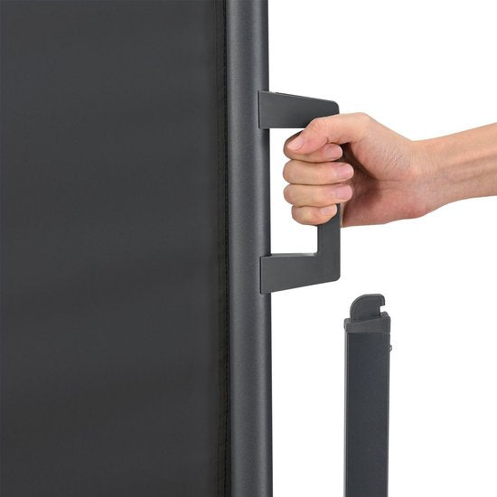 Juskys Windschutzscheibe – verstellbar – 500 x 180 cm – Anthrazit