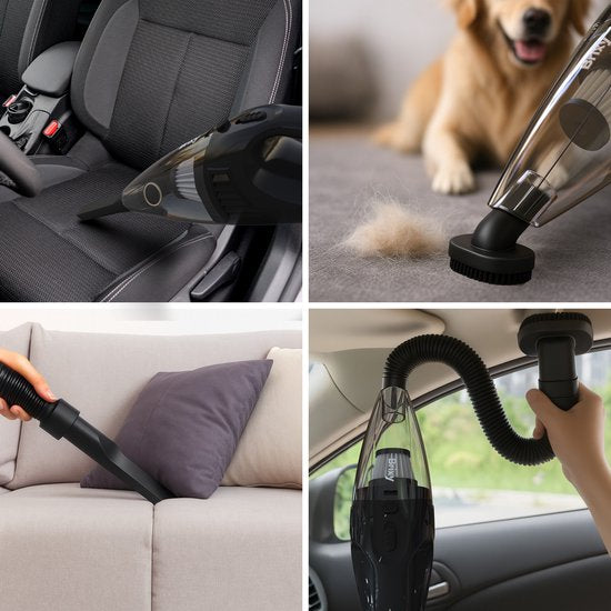 Brixy Dust buster Cordless - Handstaubsauger - Inklusive Aufsätze - Staubbuster - Grau