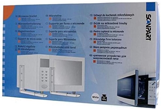 Scanpart Mikrowellenherd-Halterungen - Aufhängebügel - Universal-Aufhängesystem - 40 kg