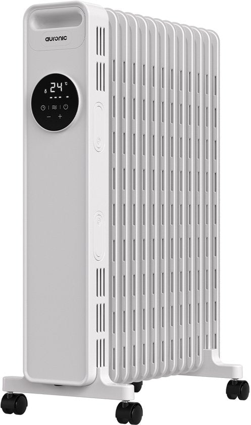 Auronic Ölradiator - 2500W - 3 Heizstufen - Mit Timerfunktion - Weiß