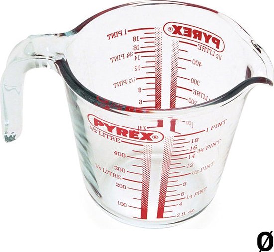 Messbecher, 0,5 Liter - Pyrex | Classic Prepware