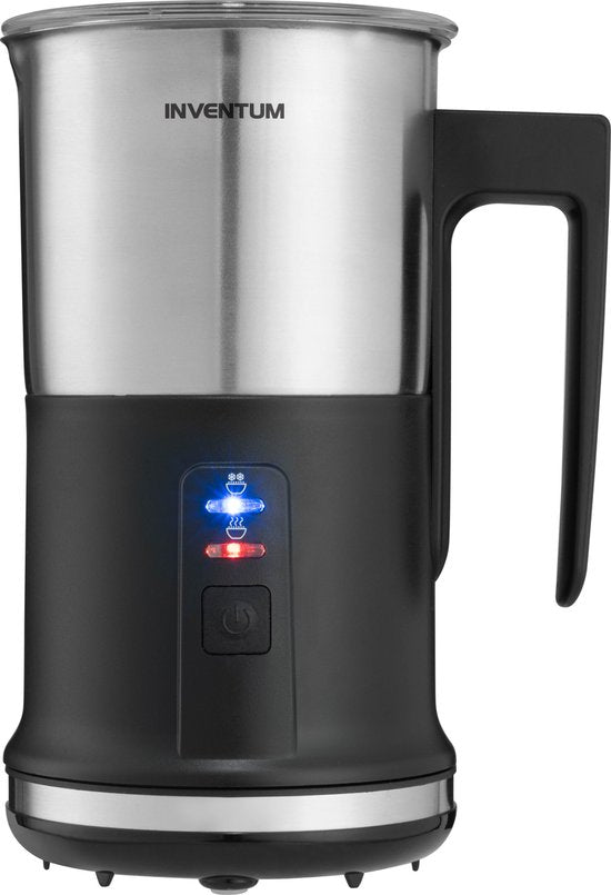 Inventum MK350 - Elektrischer Milchaufschäumer - 115/240 ml - Heiß-/Kaltaufschäumen - Heizung - PFAS frei - Antihaftbeschichtung - Schwarz/RS