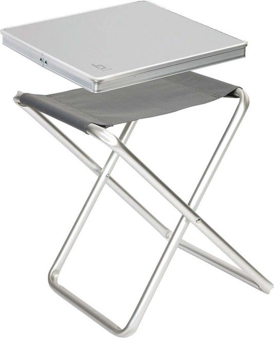 Bo-Camp - Hocker + Regal - klappbar - Grau