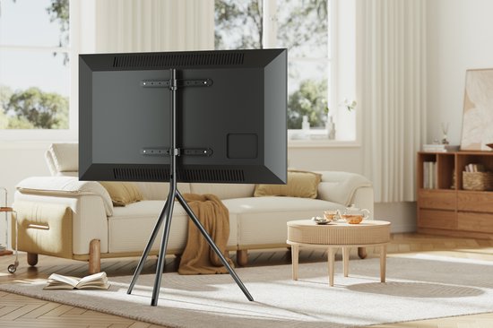 VDD - TV-Ständer - TV-Staffelei - schwarz - Bildschirme von 45 bis 65 Zoll