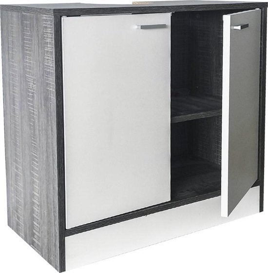 Waschtischunterschrank - Badmöbel - grau-farbig