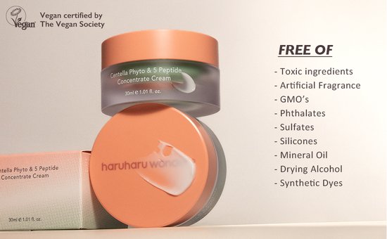 haruharu wonder Centella - Phyto & 5 Peptid-Konzentrat Creme 30ml