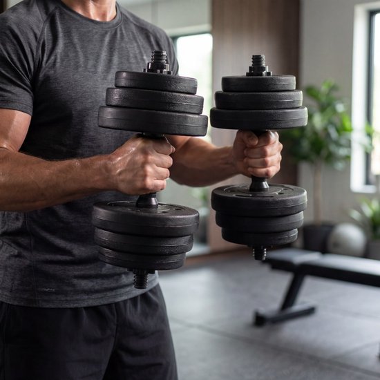 Fitby Kurzhanteln 20 KG - Kurzhantel - Hantelset - Verstellbare Kurzhanteln - Hantelset - Hantelset