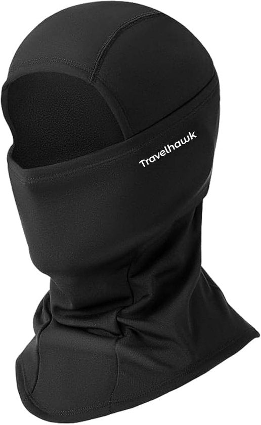 Travelhawk Balaclava - Helmmütze - Motorrad/Roller Sturmhaube - Schwarz