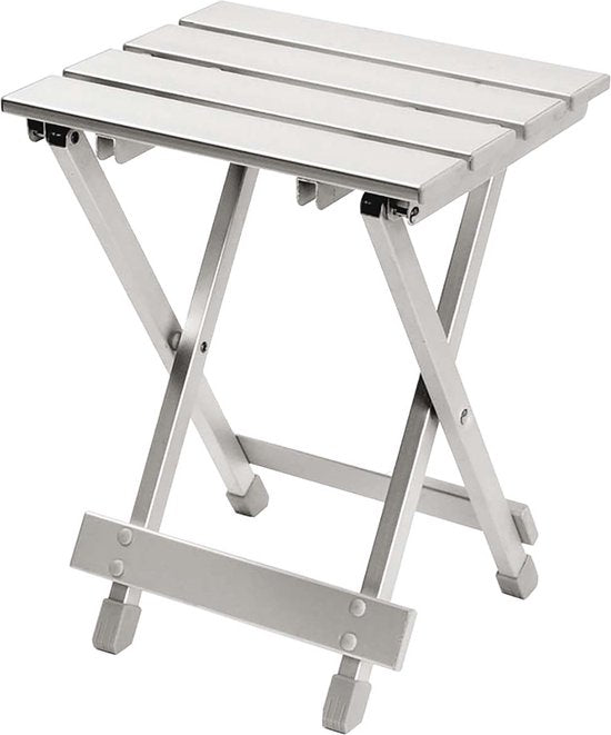 Bo-Camp - Klappbarer Hocker/Tisch - Aluminium