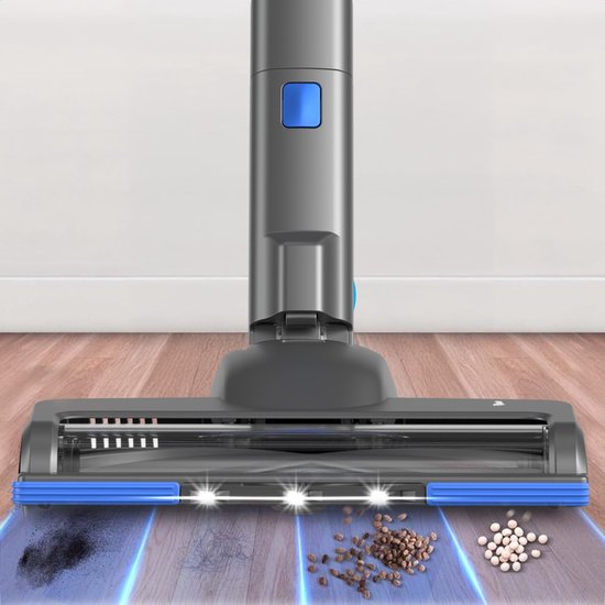 Auronic Stick Staubsauger - Kabellos - Standstaubsauger - Ohne Beutel - 350W - Staubsauger - Grau/Blau