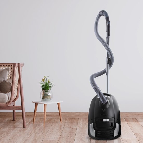 Inventum ST306ZZA - Staubsauger mit Beutel - 3 Liter - HEPA 13 - Kabellänge 7 Meter - Schwarz