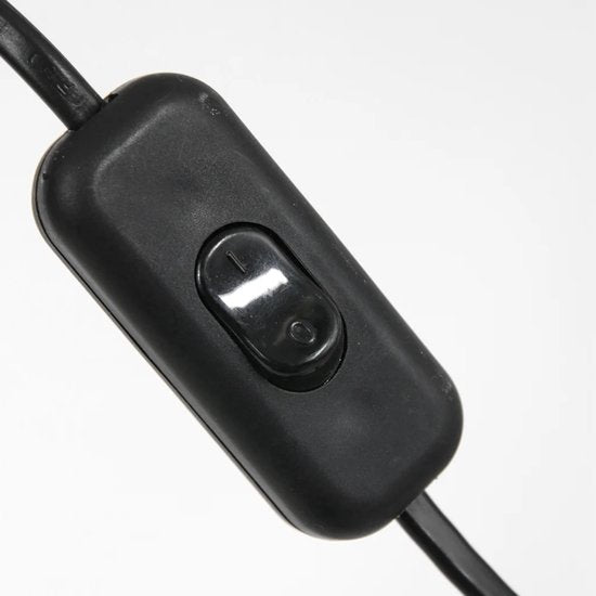 Steinhauer Bogen-Wandleuchte Sparkled Light - Drehbar & ausziehbar - E27 - 145 cm - Schwarz