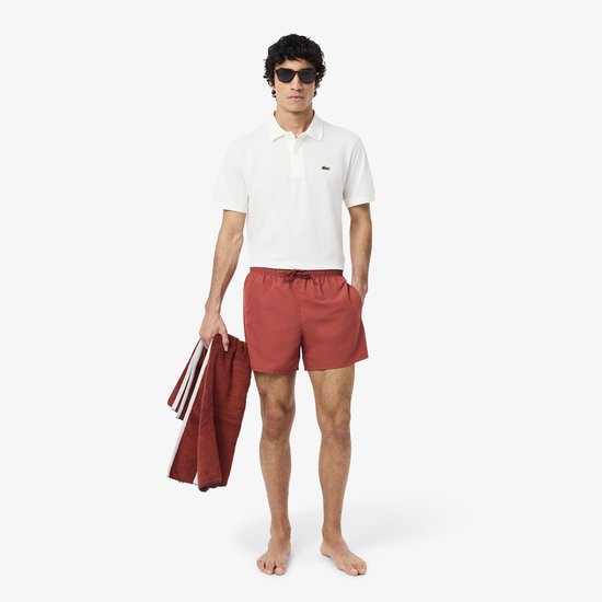 Lacoste Badeshorts Herren, braun – Größe M