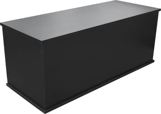VDD Aufbewahrungsbox - 100x40x40 cm - Spielzeug- und Kuscheldeckenbox - Schwarz