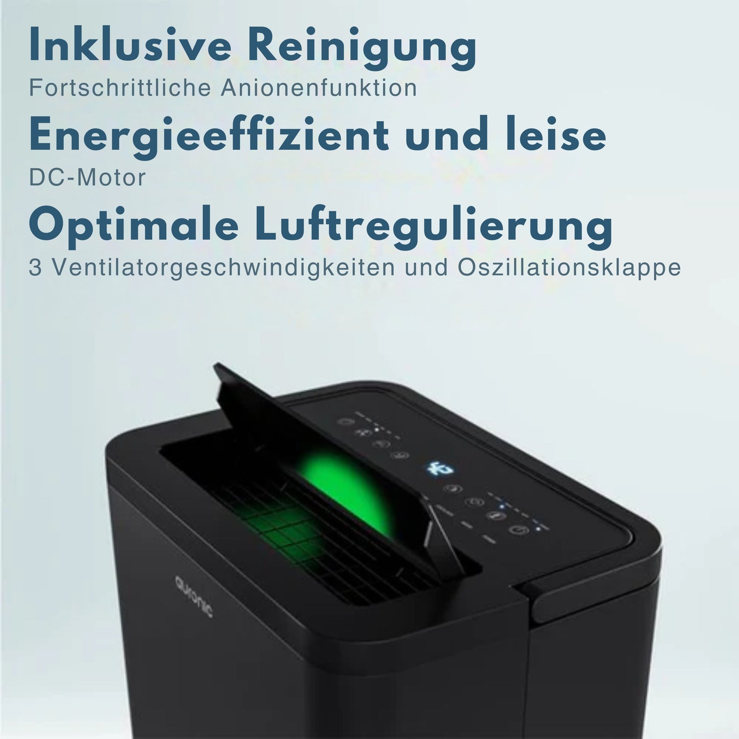 Auronic Luftentfeuchter - Compact Pro Plus - 24L - Schlafzimmer, Badezimmer, Wohnzimmer und Büro - Luftbefeuchter für Innenräume - Schwarz