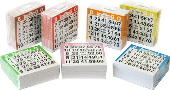 Bingo-Karten 500 Blatt
