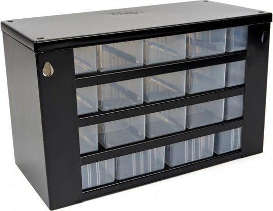 Raaco Stahl-Schubladenschrank mit 19 Schubladen - 30,6 x 15 x 19,5 cm