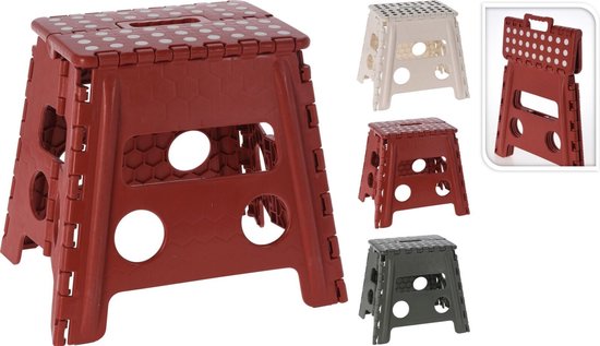 Klappbarer Hocker - Tritt - Stabiler Anti-Rutsch - Platzsparend - Max. 100 kg - Für Küche und Bad