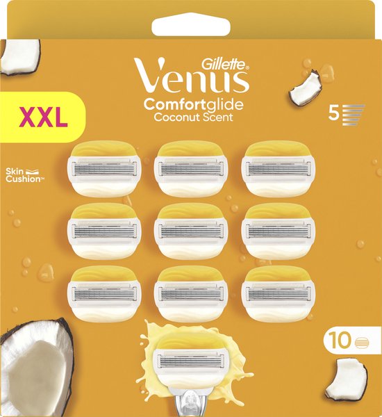 Gillette Venus Rasierklingen Comfortglide Coconut – 10 Ersatzklingen