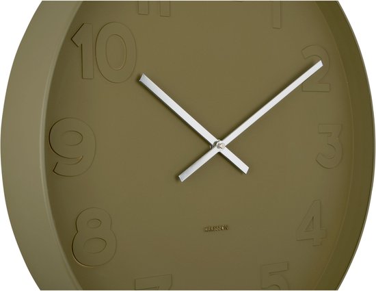 Karlsson Wanduhr Mr. Green - Grün - Ø51cm - Wanduhr