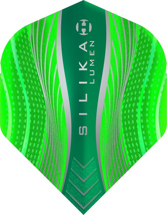 Eggen Silika Lumen NO2 grün stark kristallin beschichtet - Dartflüge