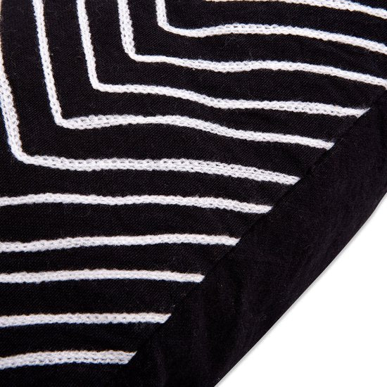 In The Mood Collection Madina Dekoratives Kissen - L50 x B50 cm - Schwarz