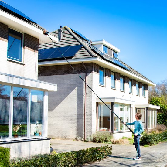 VONROC Teleskop-Waschbürste - 6,50m und Wasserenthärter - Komplett-Set
