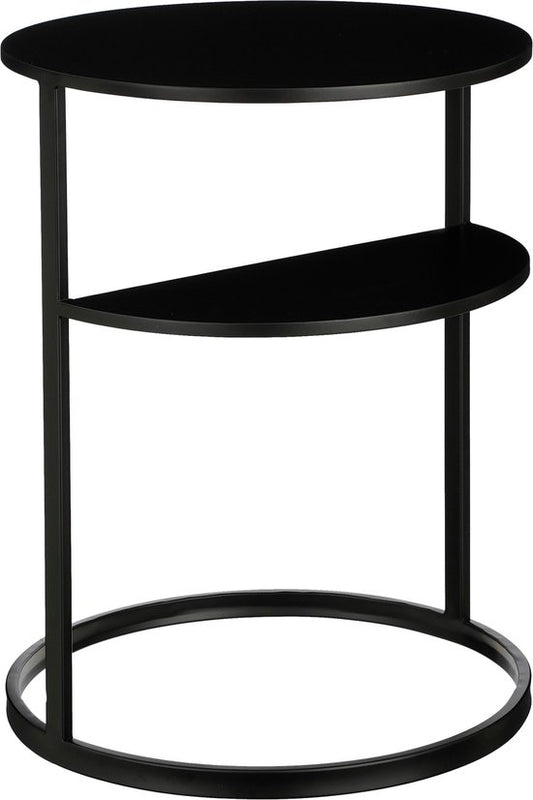 Mica Decorations Noah Beistelltisch - H58 x Ø45 cm - Metall - Schwarz