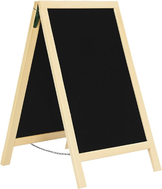 BRASQ Chalkboard Blank - 55x 85 CM - Chalkboard - Werbeschild - Bürgersteigschild - Doppelseitig - für Innen und Außen - Gastgewerbe