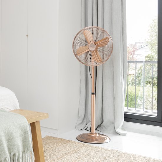 Tristar VE-5971 - Retro-Stativ-Ventilator - Ø 40 cm - Ausführung in Kupfer