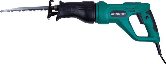 VONROC Stichsäge - 900W - Drehbarer Griff - Inkl. 3 Sägeblätter für Holz & Metall