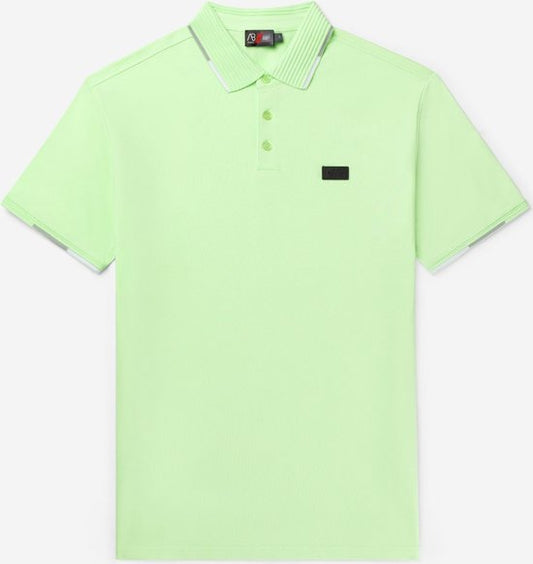 AB Lifestyle - Dreifarbiges Poloshirt | Pastellgrün - Herren - Größe: XS