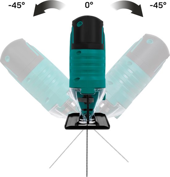 VONROC Accu-Stichsäge 12V - Inkl. Akku, USB-Kabel und Sägeblätter