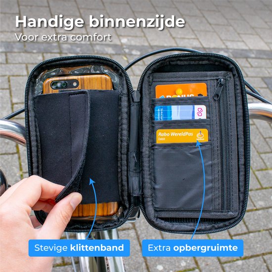 Nuvance - Handyhalterung Fahrrad - GSM Halterung für Fahrrad, Fatbike, Roller & Motor Lenker - Wasserdicht - 360 Grad Drehung - Fahrradhalterung für Smartphones