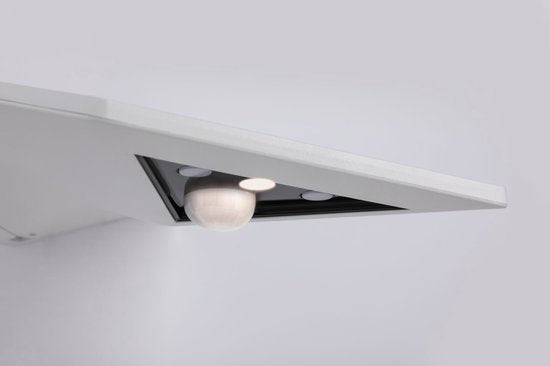Solar-LED-Hausnummernbeleuchtung Yoko, dämmerungsgesteuerter Bewegungsmelder (IR), IP44, 3000 K, 42 lm, weiß