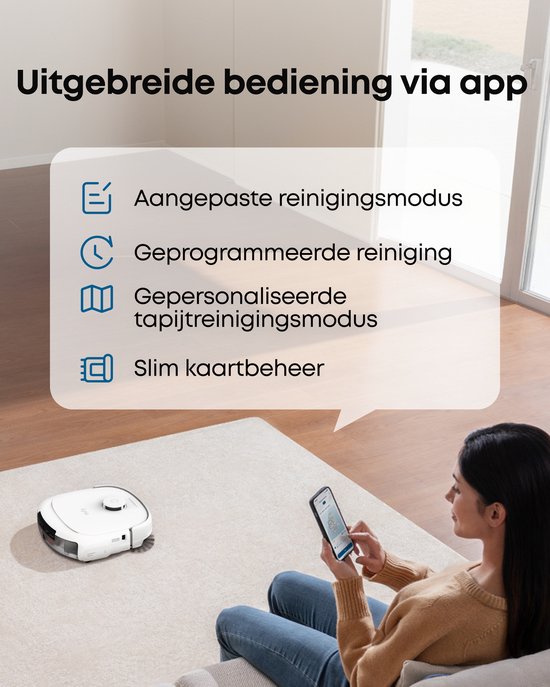 eufy Staubsaugerroboter Omni E25, HydroJet-Wischsystem, 20.000 Pa Saugleistung, DuoSpiral-Bürsten zum Entwirren, CornerRover-Arm zur Reinigung von Ecken, All-in-One-Station, für Familien mit Haustieren und Kindern.