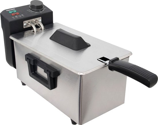 Tomado TDF3000S - Fritteuse - 3 Liter Fassungsvermögen - Kaltzonenfritteuse - 2000 Watt - Edelstahl