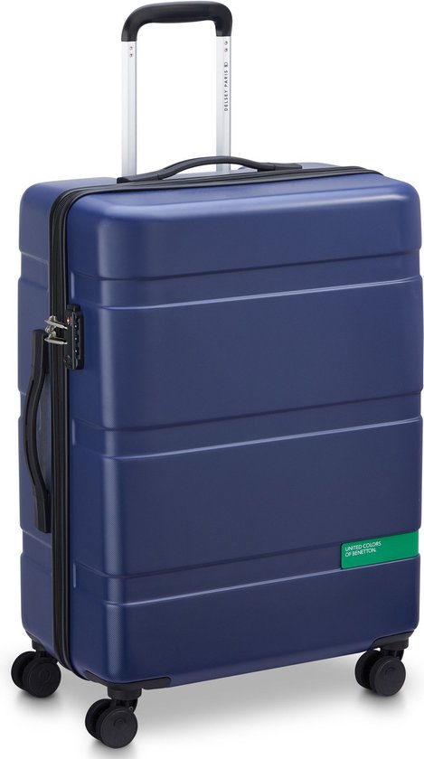 Delsey Paris x United Colors of Benetton - Now Kofferset - 3-teilig - Handgepäck 34L + aufgegebenes Gepäck 65L und 93L - Blau