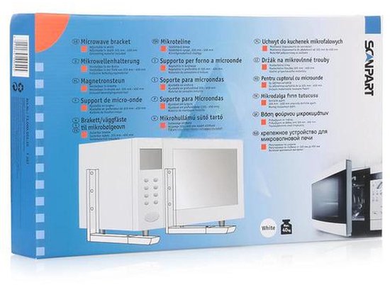 Scanpart Mikrowellenherd-Halterungen - Aufhängebügel - Universal-Aufhängesystem - 40 kg