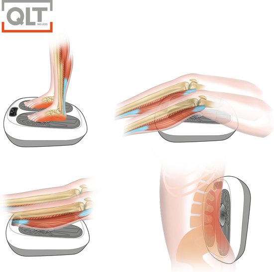 QLT VibroPulse Pro Bein- und Fußmassagegerät - 10 Programme - 20 Geschwindigkeiten