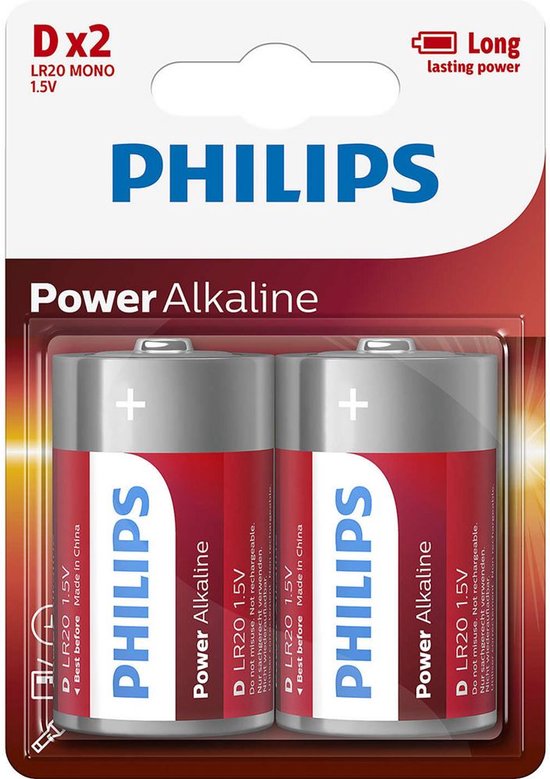 Philips LR20P2B - D / LR20 Batterien - 2 Stück