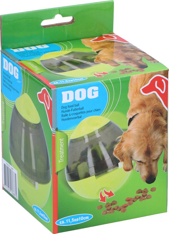 maxxpro Snack Ball - Kleiner Hund oder Katze - Haustierspielzeug - Gegen Langeweile - Spielball - Verstellbar - Grün